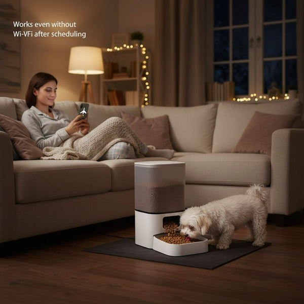 Smart Wi-Fi Automatic Pet Feeder with App Control