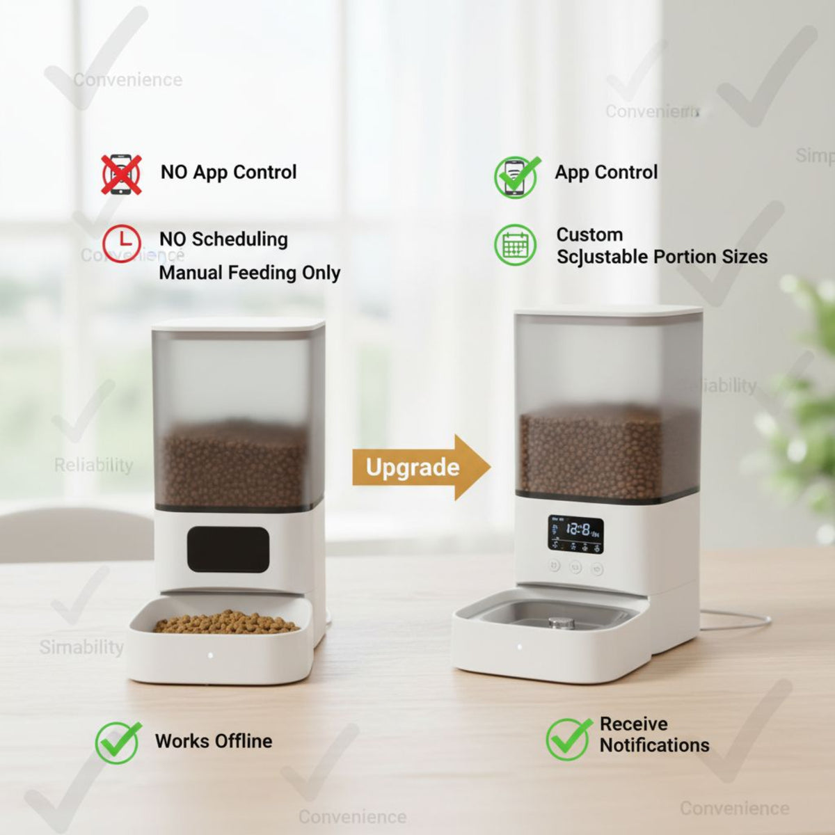 Smart Wi-Fi Automatic Pet Feeder with App Control
